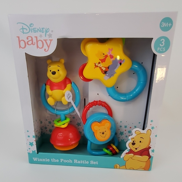 winnie the pooh rattle set